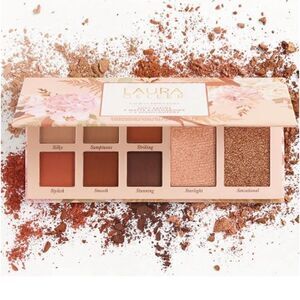 Laura Geller Laura’s Essentials soft satins & Matt Eyeshadows w 2 highlighters